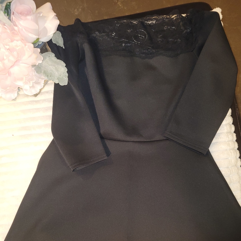 BooHoo off the shoulder petite skater dress